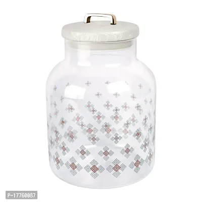 Saaikee Glass Jar Container with Airtight Lid or Cap to Store Cookies Sugar Spices Multipurpose Use Transparent 1600 ML (Piece Of 1)