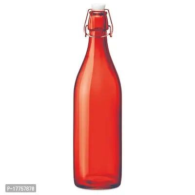 Treo by Milton Giara Bottle Silica Glass 1000 ml 1 Pc, Red-thumb0