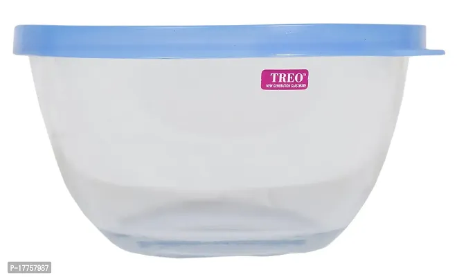 Treo Glass Solid Mixing Bowl with Lid - 1500 ml, Clear