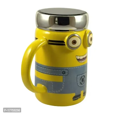 Baba Cart Ceramic Ceramic Mug - Yellow, 500 ml-thumb2