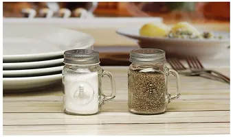 Baba Cart Spice/Masala Salt  Pepper Shaker Spice Holder Dispensers Pepper Condiment with Handle_125 ML (Pack of 2)-thumb3