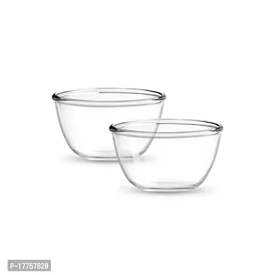 Treo Glass Mixing Bowls - 500ml, 2Pcs, Transparent-thumb0