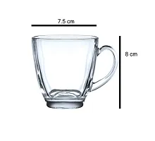 Baba Cart Evergreen Glass Tea Mug Coffee Mug Set of 6 pcs 180 ml-thumb2