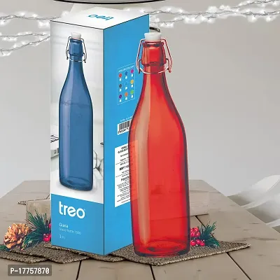 Treo by Milton Giara Bottle Silica Glass 1000 ml 1 Pc, Red-thumb5