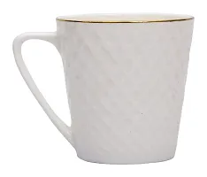 BP Bharat Bone China Coffee Mug - 6 Pieces, White, 140 ml-thumb2