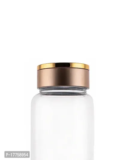 WHITE GOLD Borosilicate Glass Water Bottle for Fridge 1000ml with Glass Salt  Pepper Shaker-thumb3