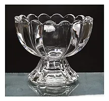 Baba Cart Ice Cream and Pudding Classic Glass Bowl 130 ml Set of 6, Transparent-thumb3