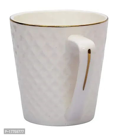 Saaikee Bone China Tea and Coffee Cup Set Geometric Pattern 6 Pieces (140 ml)-thumb4