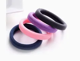 Simreen hair rubber bands multi color bright and dark elastic cotton strech hair ties rubber bands for women and girls multi color pack of 100-thumb3