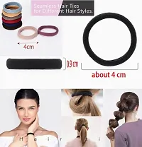 Simreen hair rubber bands multi color bright and dark elastic cotton strech hair ties rubber bands for women and girls multi color pack of 100-thumb2