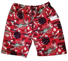 UPSTAIRS D-Wan Rich Hosiery Cotton Kids Printed Bermuda/Shorts for Boys|Kids Shorts (Pack of 4)-thumb1