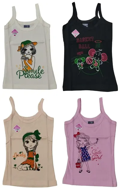 Camisole for Kids Girls Pack of 4