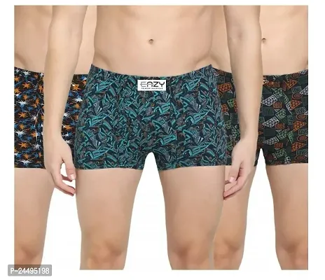 UPSTAIRS Men's Eazy Premium Printed Mini Trunk for Men  Boys|Men's Underwear Trunk (Pack of 3)-thumb0
