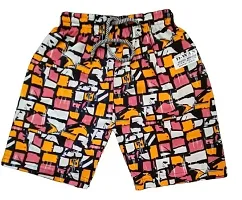 UPSTAIRS D-Wan Rich Hosiery Cotton Kids Printed Bermuda/Shorts for Boys|Kids Shorts (Pack of 4)-thumb2