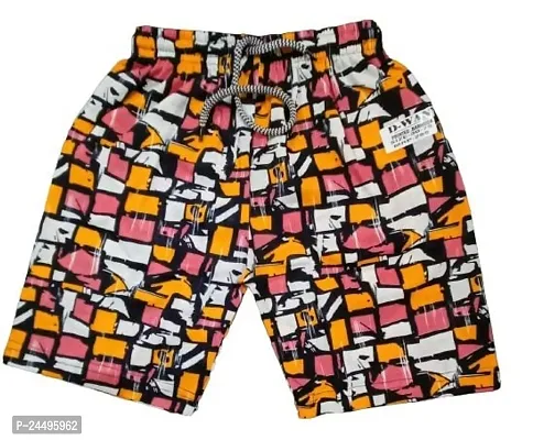 UPSTAIRS D-Wan Rich Hosiery Cotton Kids Printed Bermuda/Shorts for Boys|Kids Shorts (Pack of 4)-thumb3