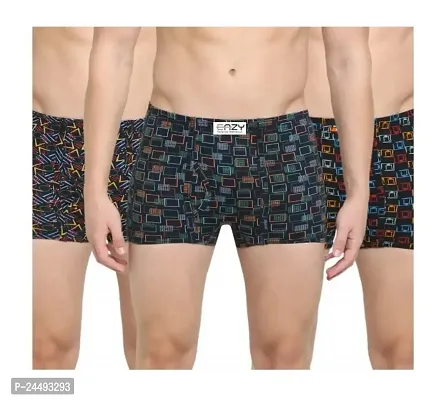 UPSTAIRS Men's Eazy Premium Printed Mini Trunk for Men  Boys|Men's Underwear Trunk (Pack of 3)