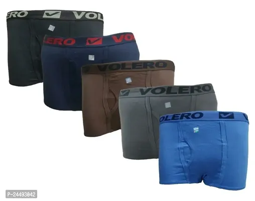 UPSTAIRS VOLERO Strech Solid Men's Trunk for Men and Boys|Men's Underwear Trunk (Pack of 5)