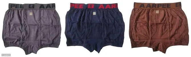 UPSTAIRS Men's Aarpee Mini Trunk|Underwear for Men  Boys|Men's Solid Underwear Combo (Pack of 3)-thumb0
