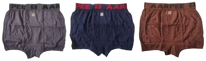 UPSTAIRS Men's Aarpee Mini Trunk|Underwear for Men  Boys|Men's Solid Underwear Combo (Pack of 3)