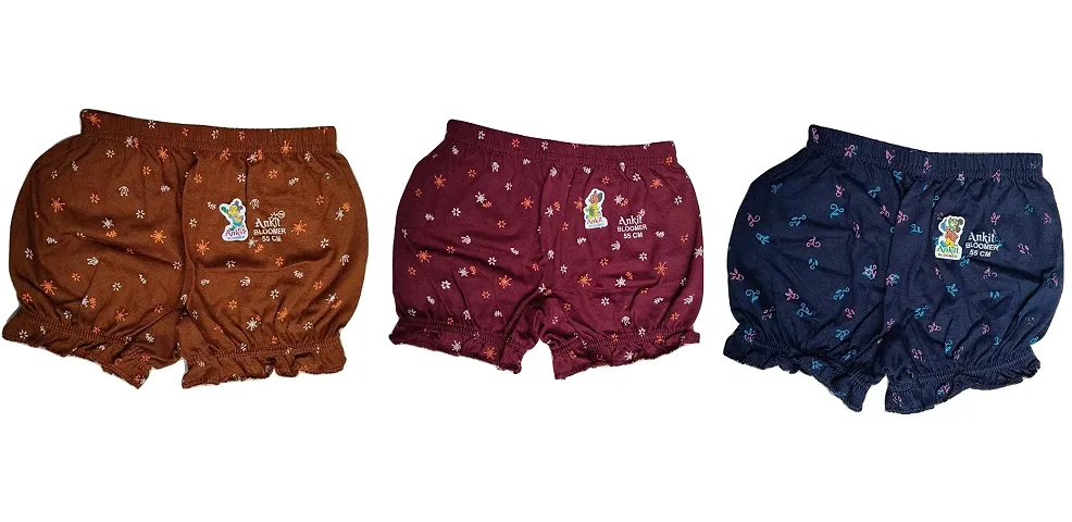 Epic Touch Ankit Premium Kids Bloomers for Kids | Kids Bloomers (Pack of 3)