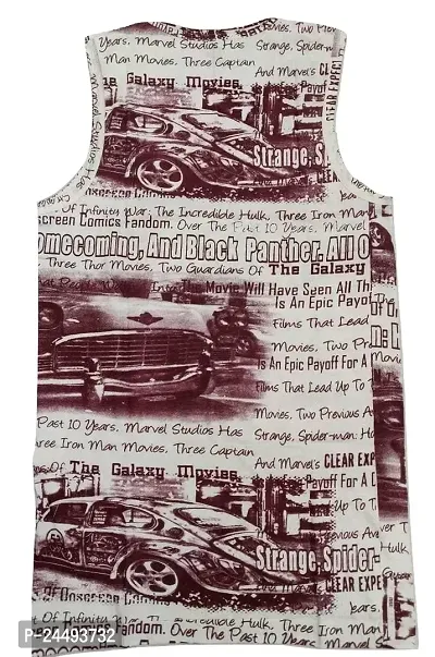 UPSTAIRS Men's SIRTEX Printed Regular Fit Vest for Men  Boys|Men's Vest (Pack of 4)-thumb2