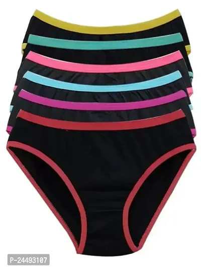 UPSTAIRS Women's X-Lady Premium Solid Fancy Panties for Women and Girls|Women's Panties (Pack of 6)