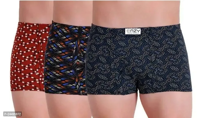 UPSTAIRS Men's Eazy Premium Printed Mini Trunk for Men  Boys|Men's Underwear Trunk (Pack of 3)