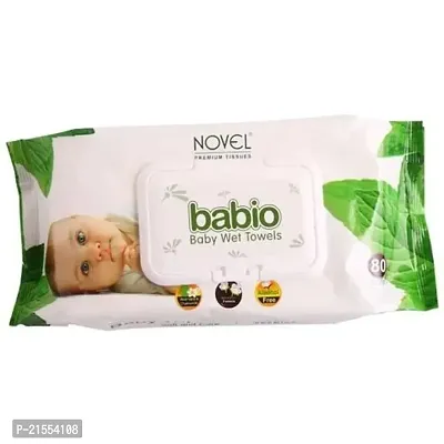 NOVEL Baby Premium Wipes 80 Sheets pack 1-thumb0