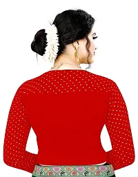 Reliable Red Cotton Blend Stitched Blouses For Women-thumb2