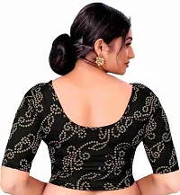 Reliable Black Cotton Blend Stitched Blouses For Women-thumb2