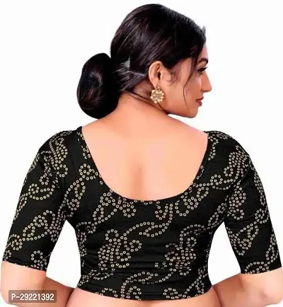 Reliable Black Cotton Blend Stitched Blouses For Women-thumb3