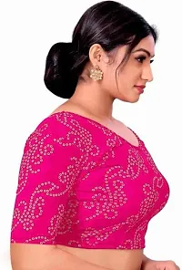 Reliable Pink Cotton Blend Stitched Blouses For Women-thumb1