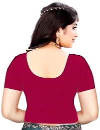 Reliable Pink Cotton Blend Stitched Blouses For Women-thumb1