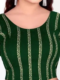 Reliable Green Cotton Blend Stitched Blouses For Women-thumb2