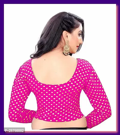 Reliable Pink Cotton Blend  Stitched Blouses For Women-thumb3
