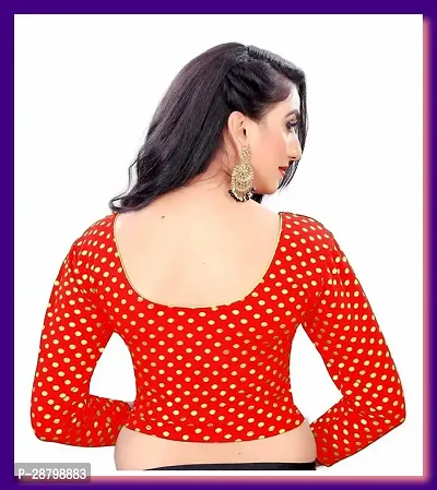 Reliable Red Cotton Blend  Stitched Blouses For Women-thumb2