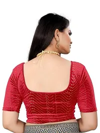 Reliable Red Velvet Stitched Blouses For Women-thumb1