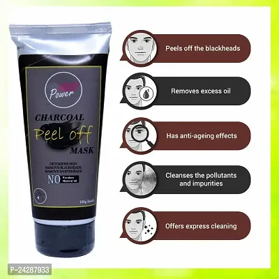 INDO POWER Ahh15- CHARCOAL PEEL OFF MASK 100g.-thumb0