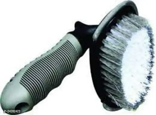 INDOPOWER? R1278-All Tyre Cleaning Brush,Cycle Cleaner, Brush for Motorcycle Tire Cleaning,Brush for Cleaning Car Wheel,Brush Cleaning Tool Kit - (Colour Based on Availability of Stock 1 pic)