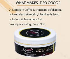 INDOPOWER Chocolate Coffee Face Scrub Exfoliating And Clarifying Skin Reduces blackheads Whitehead Sun Burns Dead Cell No Sulphate No Paraben All Skin Type Exfoliator For Men  Women 100Gm-thumb3