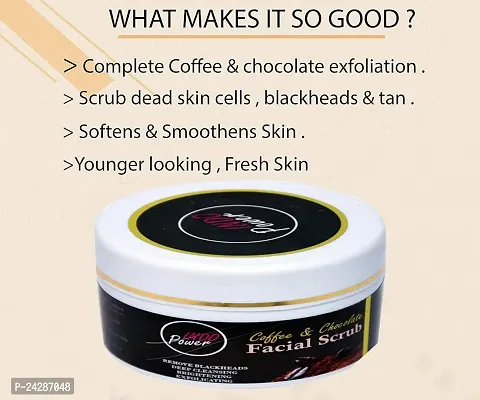 INDOPOWER Chocolate Coffee Face Scrub Exfoliating And Clarifying Skin Reduces blackheads Whitehead Sun Burns Dead Cell No Sulphate No Paraben All Skin Type Exfoliator For Men  Women 100Gm-thumb4