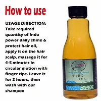 INDO POWER Acc23- DAILY SHINE  PROTECT HAIR OIL 200ml.-thumb1