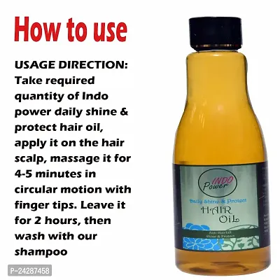 INDO POWER Acc23- DAILY SHINE  PROTECT HAIR OIL 200ml.-thumb2