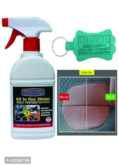 INDOPOWER? R253-All in ONE Shiner Spray 500ml.+Your Free Gift Package with this products Rubber keyring (Send Any Available Color one pic).