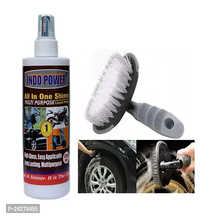 INDOPOWER P 903-ALL in ONE Shiner 200ml.+All Tyre Cleaning Brush-thumb0