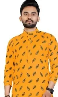 Stylish Men Printed Morpankhi-Kurta-thumb1