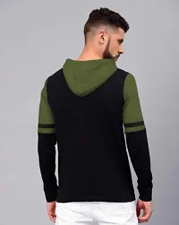Trendy Cotton Hooded T-shirt for Men-thumb1