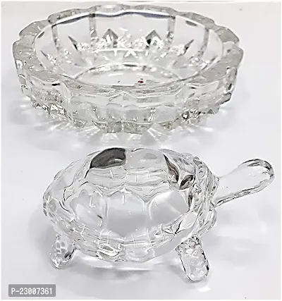 Crystal Tortose Wth Pond Feng Shu Vastu Crafts Crystal Turtle Wth Plate-thumb0