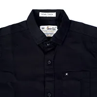Cresale Cotton Fullsleeve Casual Shirt Plain Shirt for Kid's Boy's Kids Shirt for All Ocation Regular Fit-thumb3