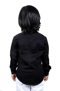 Cresale Cotton Fullsleeve Casual Shirt Plain Shirt for Kid's Boy's Kids Shirt for All Ocation Regular Fit-thumb2
